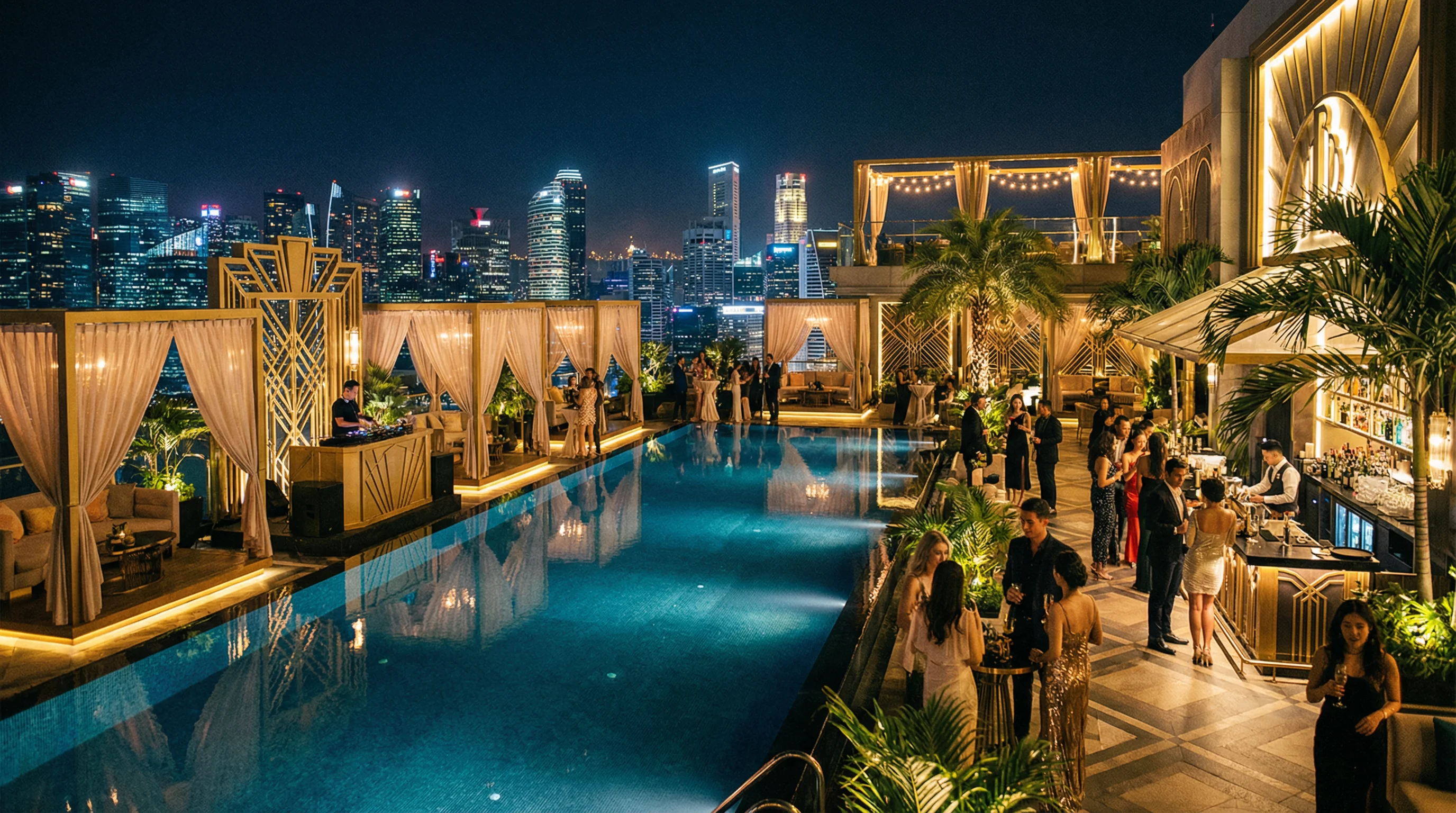 壹号娱乐 - 新加坡Marina Bay Sands：空中无边泳池派对